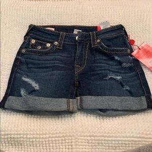 True Religion Jennie Curvy Mid Length Shorts